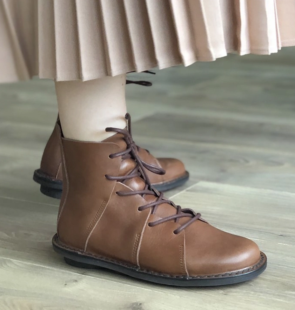 代購trippen nomad舒適美貌大圓頭短靴-Taobao