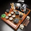 bàn trà điện thông minh cao cấp Nhỏ bằng gỗ chắc chắn tích hợp khay trà gốm gia dụng Bộ ấm trà cát tím hoàn toàn tự động cảm ứng bàn trà trà đĩa biển ấm trà điện giá rẻ Bàn trà điện