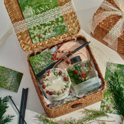 Hana Wild Fruit Flameless Scented Candle Gift Box Bedroom Valentine's Day Birthday Wedding Gift for Girls and Best Friends High-End