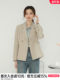 Nagweier small Korean style blazer for women 2025 new spring and autumn casual commuter double-breasted suit
