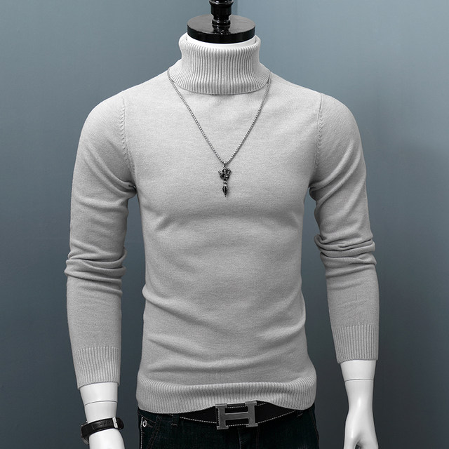 Turtleneck cashmere sweater men's loose autumn and winter clothes thick ...