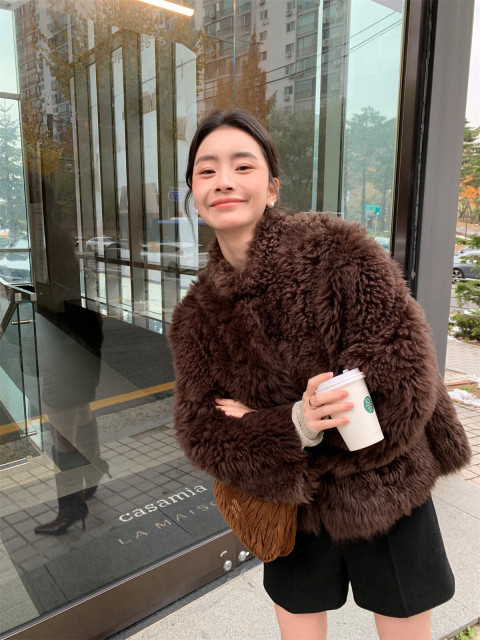 LICKYSENIOR Thousand Gold Toca Tuscan women's winter warm and high-end fur imported from Spain