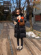 LICKYSENIOR Limited high-end line cashmere wool collar white goose velvet jacket for women in winter new thickened warmth
