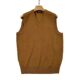Wool vest men and women V -neck sweater yellow essence texture 2024 new autumn and winter OL commute large size
