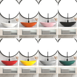 Light Luxury Ingot-Shaped Countertop Washbasin Ceramic Wash Basin Bathroom Art Wash Basin Toilet Basin