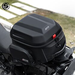 Star Knight Motorcycle Rear Seat Bag 54L Full Helmet Tail Bag Riding Backpack Motorcycle Hard Shell Helmet Bag