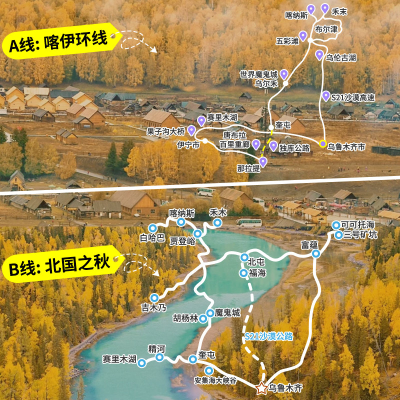 2-6人小团新疆旅游9天8晚跟团游喀纳斯伊犁独库公路旅行北疆纯玩