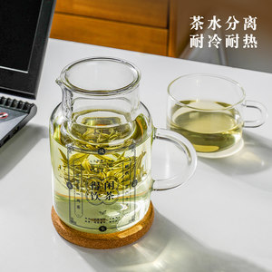 
Tea cup, personal tea separation cup, office tea set, water cup, men's 2025 new glass tea cup