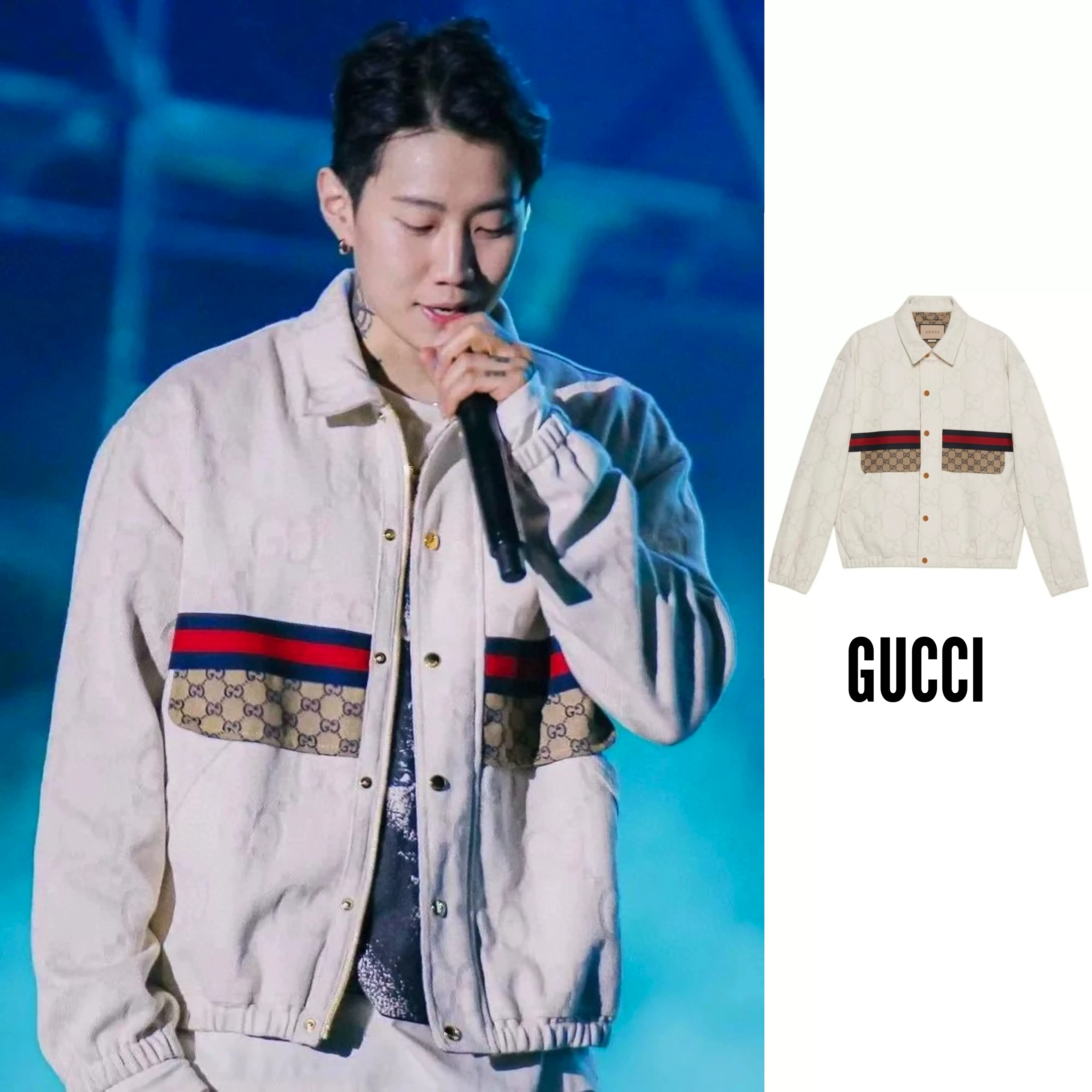 GUCCI/古驰GG暗纹老花牛仔外套男款693205XDB2G-9207-Taobao