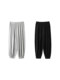 Young summer thin boys loose porch tying casual pants 2025 children's simple and handsome solid color pants