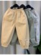 Children's pants boys trousers 2024 new fashionable baby spring and autumn work pants children's cool pure cotton casual pants trendy
