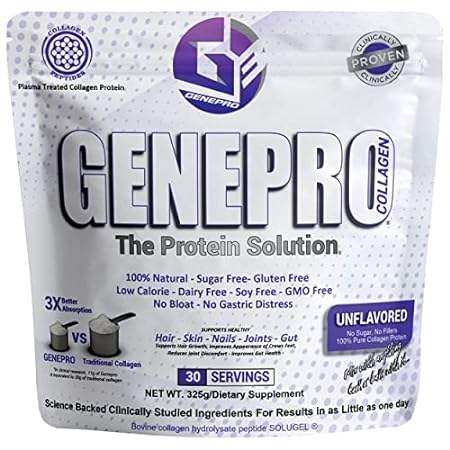 Genepro Protein Powder Unflavored - Protein Collagen Powd