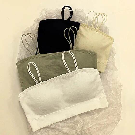 
New direct-selling underwear for girls in the developmental period for sports and running, shock-proof and anti-sagging tube top, beautiful back, small breasts, no steel rings