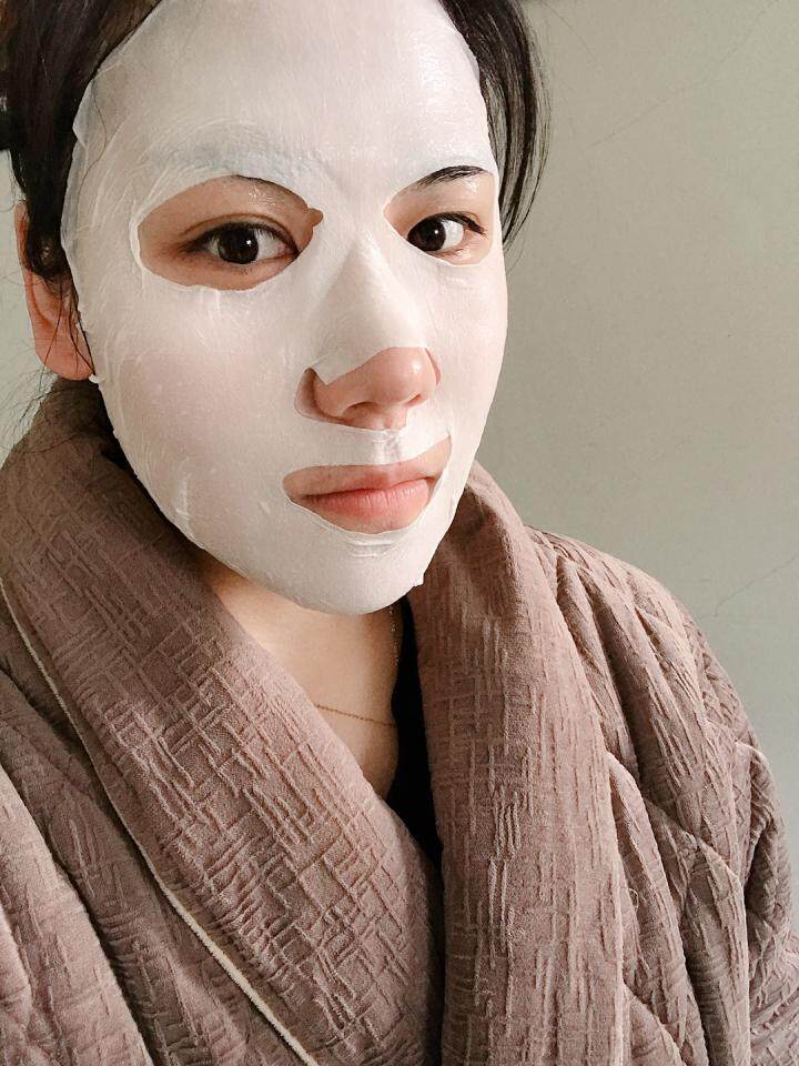 mg美即美白奶皮面膜377精华补水保湿