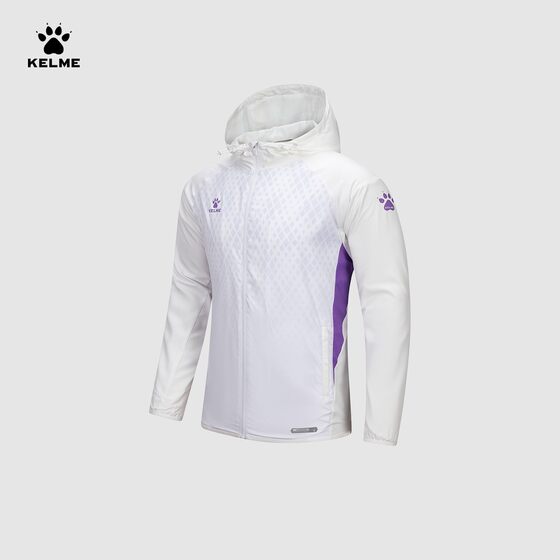 
KELME Carlme raincoat men's spring water-repellent football training suit hooded running sports windbreaker jacket