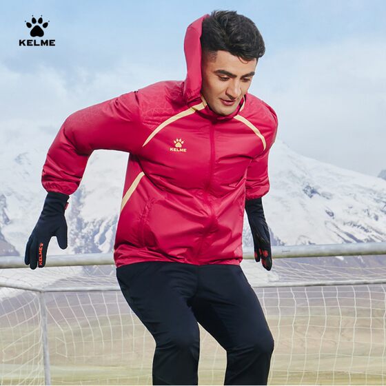 KELME Karme raincoat men's spring and autumn children's football training suit jogging sports windbreaker jacket jacket