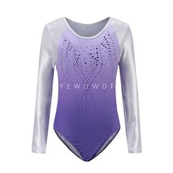 Women's Competitive Aerobics Team Children's Competition Jumpsuit Dance Performance Clothing Professional Rhythmic Gymnastics Clothing Long Sleeves