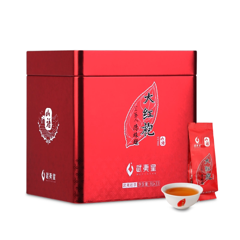 武夷星山语大红袍SY900大红袍铁盒装264g 武夷岩茶大红