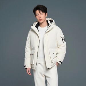 
Wanli (Clothing) 25th Winter New Men's Hooded Warm Down Jacket Comfortable Parka Warm Jacket for Men