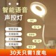 Smart voice night lights home speaking switch lights usb lighting lamp bedside led light eye protection desk lamp student light
