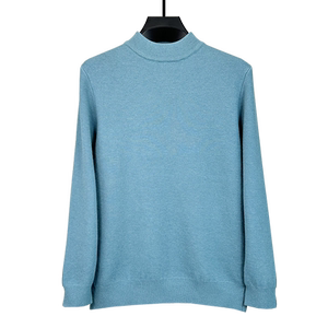 Ploved sweater men's half -high collar bottoming shirt Middle -aged men's winter warm needle knit sweater dad pretend
