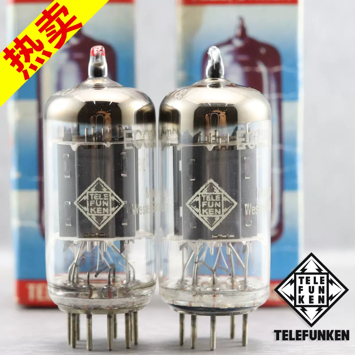 Telefunken テレフンケン ECC83/12AX7」Western Germany ダイヤマーク② - オーディオ機器