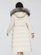 Bosideng Outlet women's long hooded classic business fur collar belt design slim down jacket