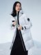 Bosideng Outlet women's long heat storage hooded fashionable warm down jacket