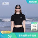 
Bosideng Olexia women's letter printed short-sleeved T-shirt simple and fashionable classic slim