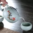 Tianqing Ru Lò Ấm Trà Trà Nồi Đơn Gốm Xishi Nồi Trà Nhà Cloisonné Ru Sứ Trà ấm sứ trắng ấm sứ trắng 