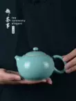 Tianlan Ru Lò Xishi Ấm Trà Nồi Đơn Gốm Handmade Ru Sứ Mở Mảnh Nguyên Men Khoáng Cao Cấp Kung Fu bộ Trà ấm tích pha trà xanh bát tràng 