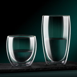 Thickened Double-Layer Insulated Glass Cup ins Feng Shui Cup, Shatterproof Coffee Cup, Tea Cup, Small Size for Women, High-End and Stylish