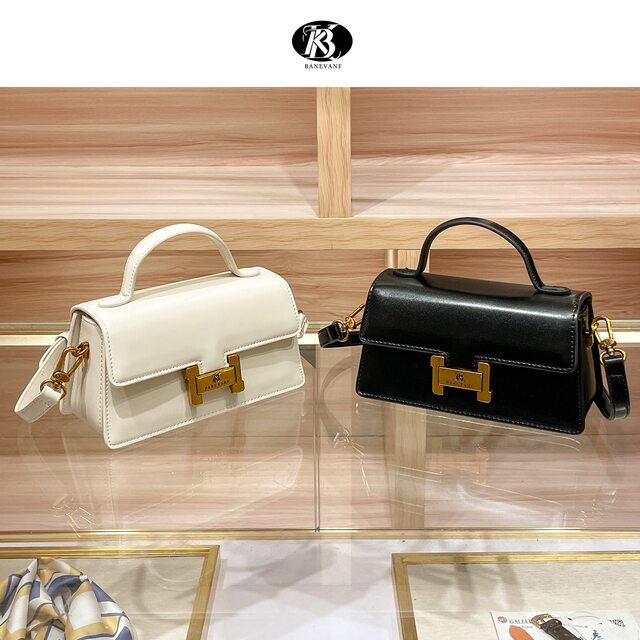 BANEVANF Princess Bannie 2025 new genuine leather handheld small square bag for women fashion versatile one-shoulder crossbody bag