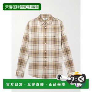
1 hour refundable Hong Kong direct mail trendy luxury Celine men's plaid loose shirt 2C9820W22