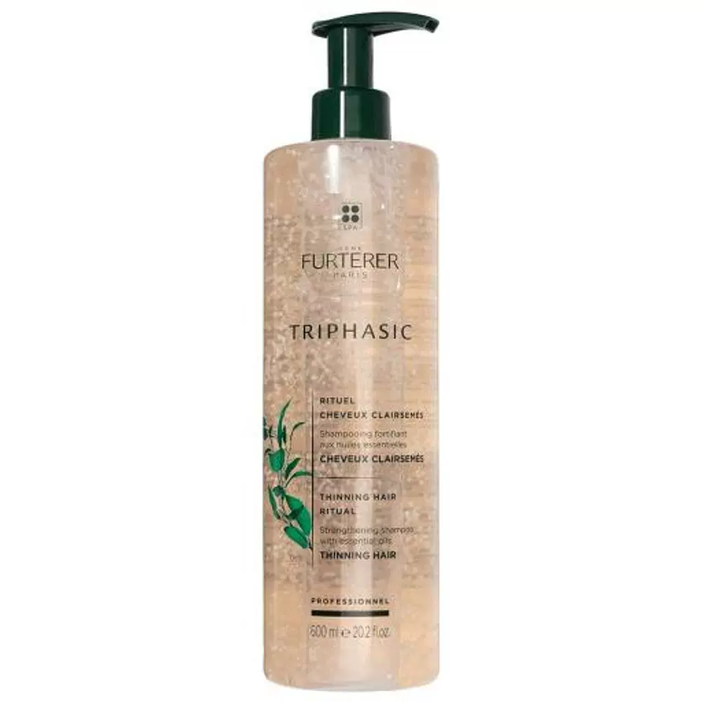 直邮rene furterer馥绿德雅小白珠再生防脱发洗头水600ml清爽