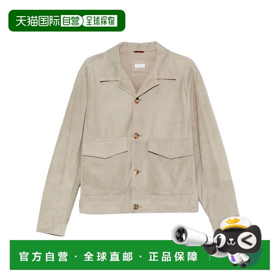 
Hong Kong direct mail BRUNELLO CUCINELLI men's leather jacket MPCFN2064C8087 SS2026