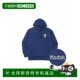 Korean direct mail Kodak clothing RAINBOW SEMI Overfit hooded T -shirt blue loose
