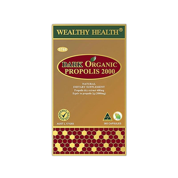 Australian direct mail Wealthy Health Fukang natural organic black propolis 2000mg 365 capsules