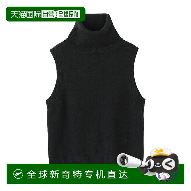 Japan Direct Mail Celine Celine Knit Jie -necked Sweed Black Women's 2adRT 977V
