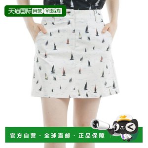 
Japan direct mail TOMMY HILFIGER GOLF women's yacht print skirt [THLA521-IVY]