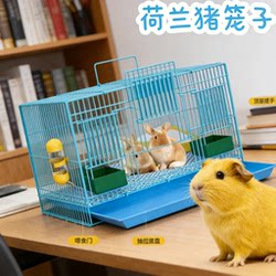 Guinea Pig Cage for Home Use, Large Size with Toilet, Automatic Waste Cleaning, Pet Care for Dwarf Rabbits and Guinea Pigs