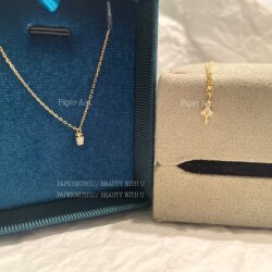 My Wife Is Amazing! High-End Scheming Woman Necklace Ultra-Mini Key Clavicle Chain Mini Perfume Bottle Silver Necklace