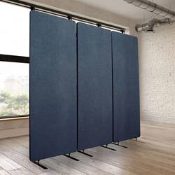 Polyester Fiber Soundproof Partition Screen for Office, Movable Partition, Expandable Privacy Screen, Modular