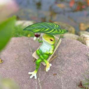 Recliner Frog Leisure Vacation Relaxation Internet Celebrity Ornament Living Room Balcony Outdoor Landscape Arrangement Birthday Gift