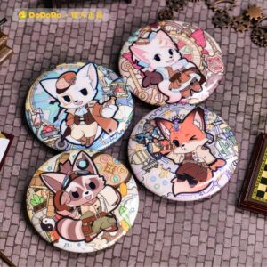 Detective Mike Fox Badge Steam Series Totoro official bar 唧 Shopping car over 29 yuan free shipping
