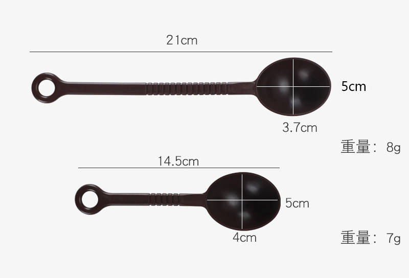 Uxcell 10 Cucharas Medidoras De Plástico De 1.06 Oz/2.0 Fl Oz, Cucharas De Polvo Para Medir Café, Proteínas, Especias, Polvo Transparente