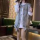 Hong Kong style retro old denim vest jacket for women 2025 spring new loose casual style vest horse clip exterior
