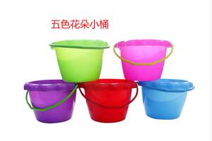 
Children's beach toy set plastic bucket large small bucket baby playing in the water and playing in the sand seaside fishing thickened bucket