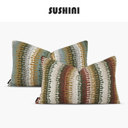 Modern American Country-Style Chenille Rectangular Large Throw Pillow Sofa Living Room Light Luxury High-End Lumbar Pillow Headboard Cushion