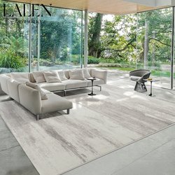 Carpet for Living Room 2025 New Model Light Luxury High-End Nordic Rug Black and White Gray Modern Simple Stain-Resistant Sofa Coffee Table Rug